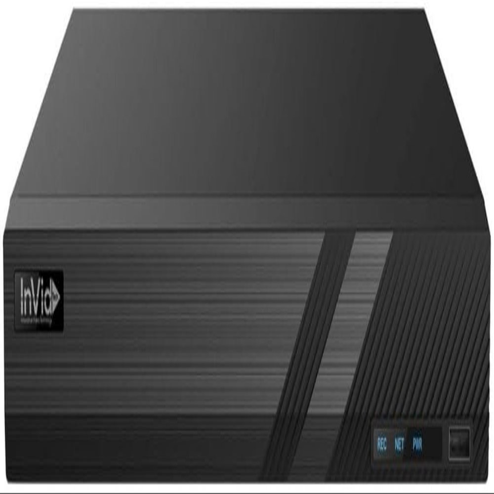 InVid Tech PN3A-8X8FNH 8-Channel Network Video Recorder with 8 Plug & Play Ports, True Facial Recognition, 160 Mbps, 1 HD Bays, 4K, Up to 16 Megapixel Resolution Recording, Supported IP Cameras