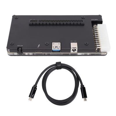 Heayzoki External GPU Dock, 4 EGPU Enclosure PCIE 16X Slot for Graphics Cards, with 1m Cable for Laptops Small PCs and Handheld Consoles