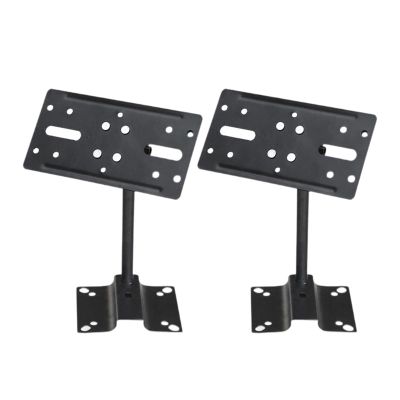 BaotyJie 2 Pieces Speaker Mount Brackets Mounting Bracket Heavy Duty Stable Speaker Holder Support up to 15kg for Club Home KTV Studio, Long