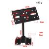 BaotyJie 2 Pieces Speaker Mount Brackets Mounting Bracket Heavy Duty Stable Speaker Holder Support up to 15kg for Club Home KTV Studio, Long view 2