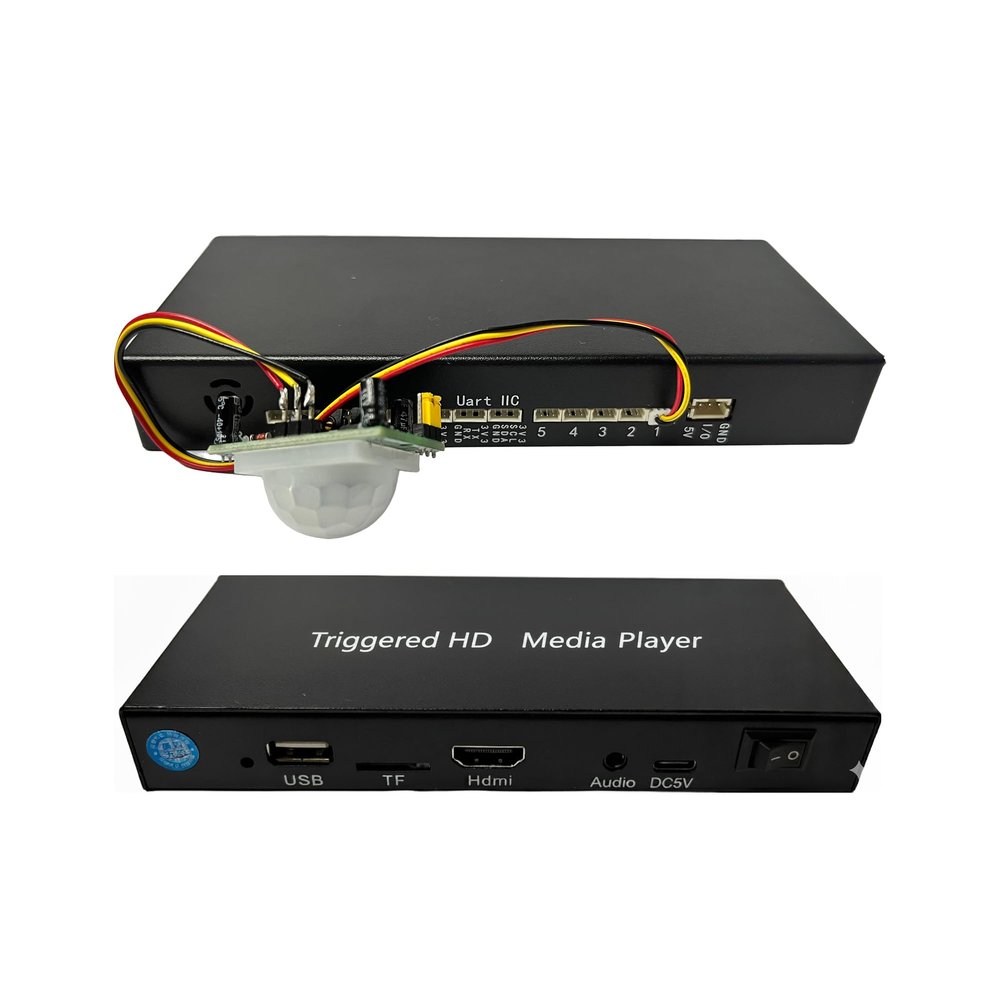 Looping HDMI Media Player  1080p Full-HD Ultra Seamless Audio Video Auto Repeater HDMI Outputs  Human Presence Detection Trigger Input and Serial Control