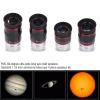 125." 68 Wide Angle Eyepiece Kit, 6mm 9mm 15mm 20mm Telescope Eyepieces, Fully Multi Coated Optical Glass Lenses with Eye Relief, for Astronomy Telescope Observation view 2