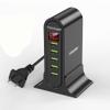 5 Port Charger for LED Display Multi Charging Station Universal Phone Desktop Wall Home EU US UK Plugs view 1
