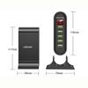 5 Port Charger for LED Display Multi Charging Station Universal Phone Desktop Wall Home EU US UK Plugs view 2