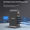 5 Port Charger for LED Display Multi Charging Station Universal Phone Desktop Wall Home EU US UK Plugs view 3