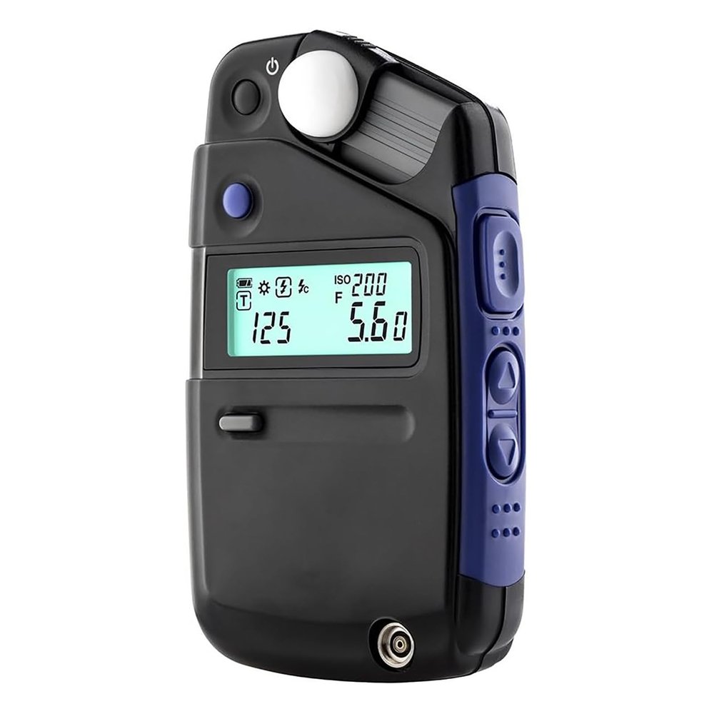 CAOJS Portable Light Meter, Photographers and Film Makers Exposure Meter, with Wired Flash Mode & Wireless Flash Mode, Sliding lumisphere Design & Flash Range of f/1.0 to f/90.9,16 x 11 x 4 cm