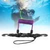 RiToEasysports Lanyard, Quick Release Diving Camera Lanyard Buckle Stainless Steel Wire Spring Coiled Light Lanyards for Light Tool (Purple) view 3