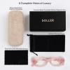 Colorado Home Co Clear Blue Light Blocking Glasses for Computer, Anti Eye Strain Office Screen Glasses for Men & Women, Blue Cut Lens (Soft Pink Frame, Clear) view 3