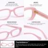Colorado Home Co Clear Blue Light Blocking Glasses for Computer, Anti Eye Strain Office Screen Glasses for Men & Women, Blue Cut Lens (Soft Pink Frame, Clear) view 4