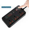 UK/EU Plugs Home Extension Power Outlet with Switch Smart Timing 5V 3.4A 5 Port Charger Way Multiple Socket view 4
