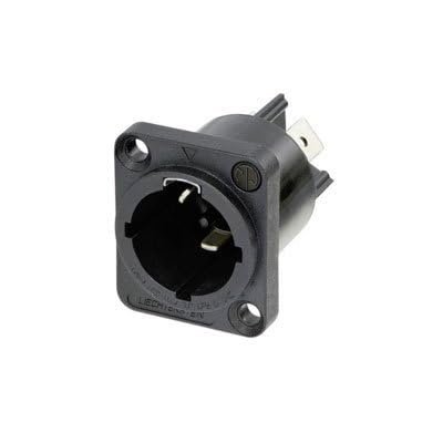 NAC3MPX-TOP Appliance Inlet Connector, 1/4" Flat Tab Terminals