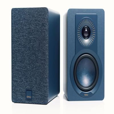 DALI KUPID Premium Compact Passive Hi-Fi Bookshelf Speakers, 2-Way Design with 4.5" Woofer & 1" Tweeter, Includes Wall Mount (Pair) (Chilly Blue)