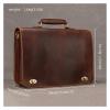 Briefcase Thick Genuine Leather Men Briefcase 15" Laptop Cow Business Tote Man(Color 3) view 3