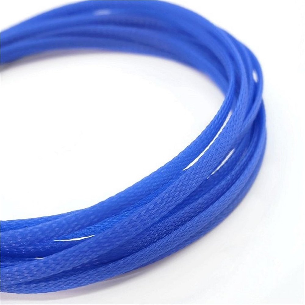 5M/10M Braided Cable Sleeve |4-16mm PET Expandable Cover with Nylon Sheath for Wire Insulation(Blue,4MM_5M)