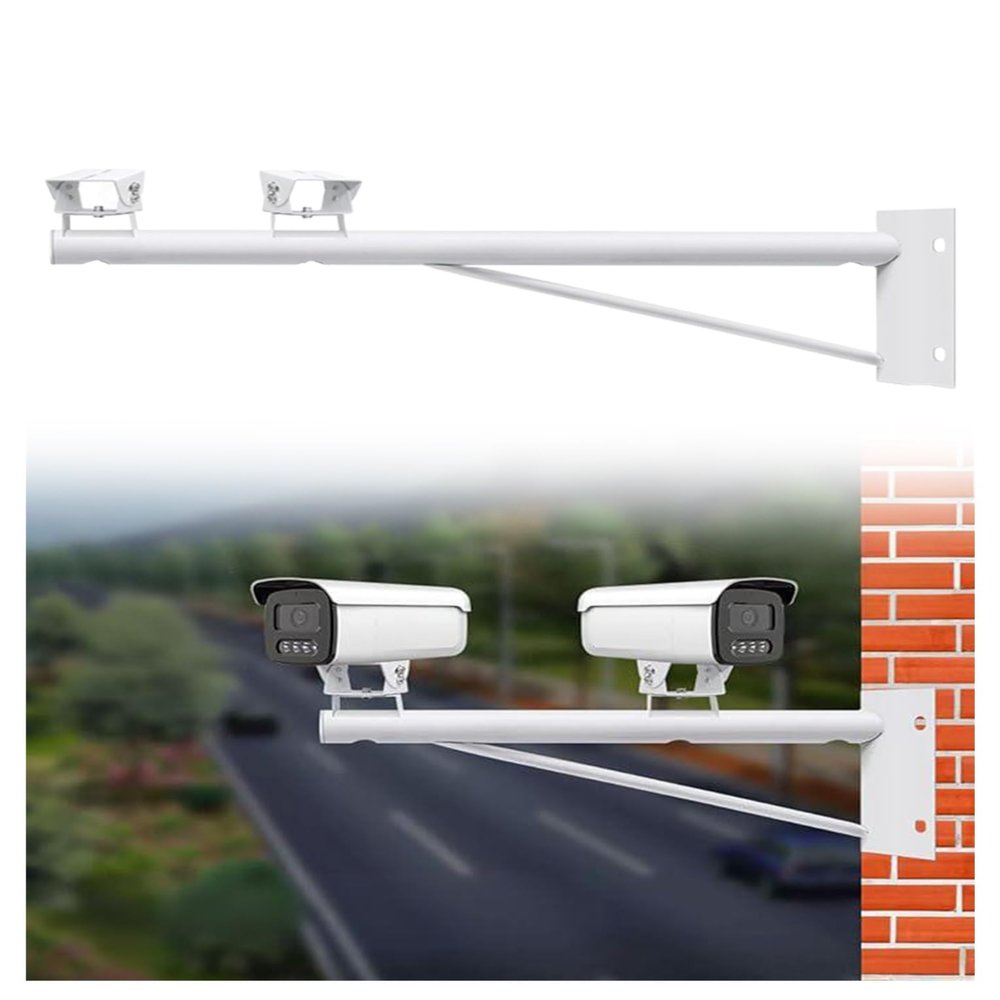 50/100/120/150cm Surveillance Stand,Outdoor Wall-Mounted Security Camera Holder,Pole Mount for Security Camera Galvanized Steel(120cm/47.24in)