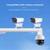 50/100/120/150cm Surveillance Stand,Outdoor Wall-Mounted Security Camera Holder,Pole Mount for Security Camera Galvanized Steel(120cm/47.24in) view 4