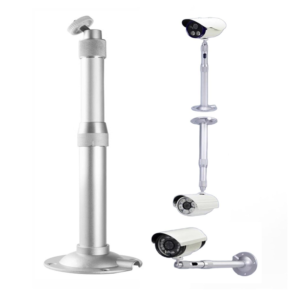 Adjustable Tilt Swivel Bracket,Pole Mount for Security Camera,Outdoor Security Camera Pole Floor Mount for Home Office Projectors(L75-150cm/29.53-59.06in)