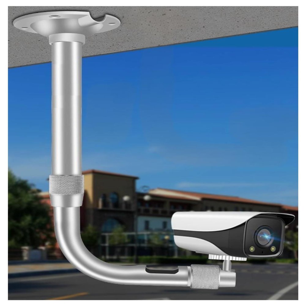 Pole Mount for Security Camera,Wall-Mounted Camera Bracket Mount Outdoor,Security Camera Pole Extension for School/Gas Station(L100-120cm/39.37-47.24in)