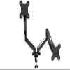 AEONS Dual Monitor Stand up to 32 inches Screen, Load-Bearing Max 22 lbs Each Gas Spring Pneumatic Arm, Adjustable Dual Monitor Mount, Max VESA 100x100mm, Black view 1