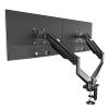 AEONS Dual Monitor Stand up to 32 inches Screen, Load-Bearing Max 22 lbs Each Gas Spring Pneumatic Arm, Adjustable Dual Monitor Mount, Max VESA 100x100mm, Black view 3
