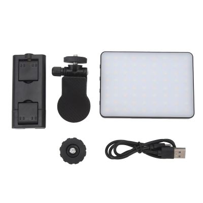 Webcam Fill, LED Video with 3 Color Temperature, Stepless Dimming 3000K to 9900K, Type C Charging On for Laptop Meeting, Phone Selfie, Video Conference
