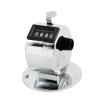 KJEBVHIRS Table Stainless Steel Handheld Ring 4 Digits Tally Clicker Counter Silver Tone view 1