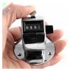 KJEBVHIRS Table Stainless Steel Handheld Ring 4 Digits Tally Clicker Counter Silver Tone view 2