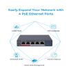 4 Port Fast Ethernet Smart POE Switch, DS-3E1105P-EI, 4 PoE+ Port @ 65W, Plug & Play, PoE Auto Recovery, Desktop/Wall Mount, Metal Material view 3