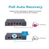 4 Port Fast Ethernet Smart POE Switch, DS-3E1105P-EI, 4 PoE+ Port @ 65W, Plug & Play, PoE Auto Recovery, Desktop/Wall Mount, Metal Material view 4