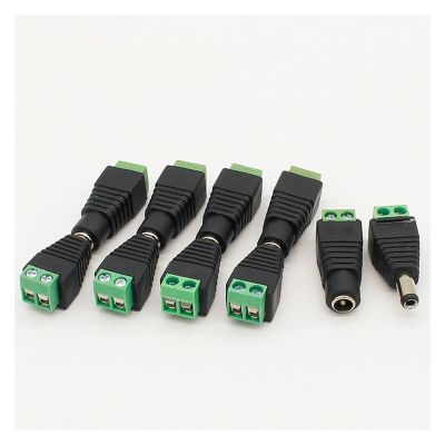10 Pcs CCTV Cameras 2.1mm x 5.5mm Female Male DC Power