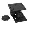 Qianjyvous 15. Inch Double Mount with Two AMPS Plates, Fish Finder Double Socket Arm, Heavy Duty Tablet Holder for Boats and Vehicles, Theft with Star Key for Outdoor Security view 3