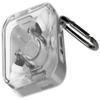 Geiomoo Silicone Case for Nothing Ear (3), Soft Flexible Scratch Resistant Protective Cover with Carabiner (Clear) view 1