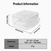 Geiomoo Silicone Case for Nothing Ear (3), Soft Flexible Scratch Resistant Protective Cover with Carabiner (Clear) view 3