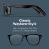 Harmonix SonaVue Smart Glasses, Bluetooth Audio Glasses with Open-Ear Sound, 1.5D Progressive Readers, Black view 2