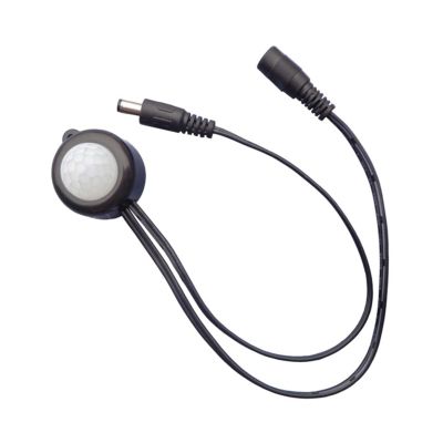 WRBSUJTMM DC5V-24V 12V 5A PIR Human Body Infrared Motion Sensor Detector Control LED Light bar DC Connector photosensitive Sensor(Black)
