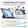 ADREAMER 10.1" Win 11 Tablet, 2 in 1 Tablet Laptop, Intel N150, 8GB + 256GB, 1280 x 800 HD IPS Touchscreen, WiFi 6, BT 5.2, Micro HDMI, Dual Type-C, USB 3.0 view 3