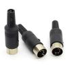 3pcs/lot DIN Male Cable Connector 5 Pin with Handle view 1