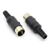 3pcs/lot DIN Male Cable Connector 5 Pin with Handle view 2