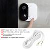 4 25 m 03. mm Round Flexible Copper Cable, Video Intercom Cable, White Insulation with Pre Connected Connectors, Copper Wire for Video Door Phone System view 2