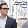 Harmonix SonaVue Smart Glasses, Bluetooth Audio Glasses with Open-Ear Sound, 2.0D Progressive Readers, Black view 3