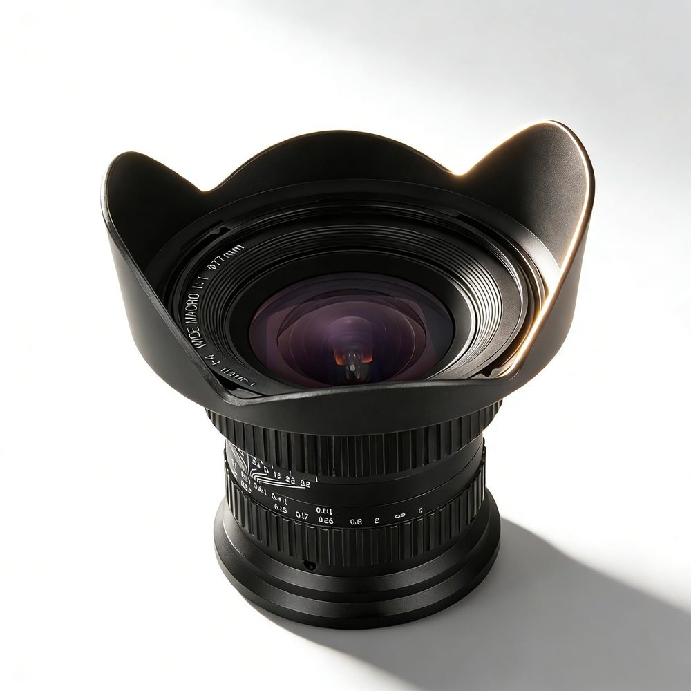 15mm f4.0 Macro Lens 120 Degree Wide Angle for Full Frame - C, Compatible with D7100 D7200 D90 D600 D3000 - Ultra Wide Angle, Optical Coating, Ideal for Landscape and Macro