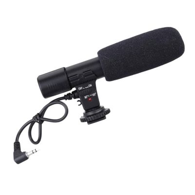 BRIGHTFUFU Professional Interview Microphone for DSLR Camera Camcorder Phone Lightweight Stereo Microphone with Long Pickup Distance Up to High-Sensitivity Directional Recording Wide