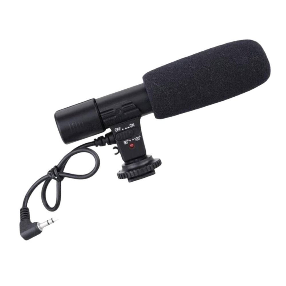 BRIGHTFUFU Professional Interview Microphone for DSLR Camera Camcorder Phone Lightweight Stereo Microphone with Long Pickup Distance Up to High-Sensitivity Directional Recording Wide