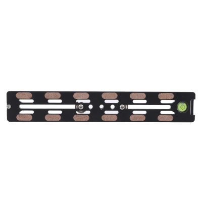 230MM Quick Release Plate Adapter Aluminum Alloy Camera Tripod Mount Base Plate with 1/4 and 3/8 Inch Screws - Durable Stabilizer Bracket for DSLR, Mirrorless, and Action Cam