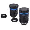 2PCS C Mount Telescope Camera Lenses 25mm & 35mm Focal Length f / 1.7 & f / 1.4 Manual Aperture Wide Angle & Telephoto - Large Aperture Zoom for Surveillance & DIY Securi view 1