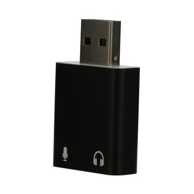 CONGARTENO Channel USB External Sound Card Aluminum Audio Adapter with Headphone and Microphone Jack Plug and Play No Driver Required for Laptop Desktop