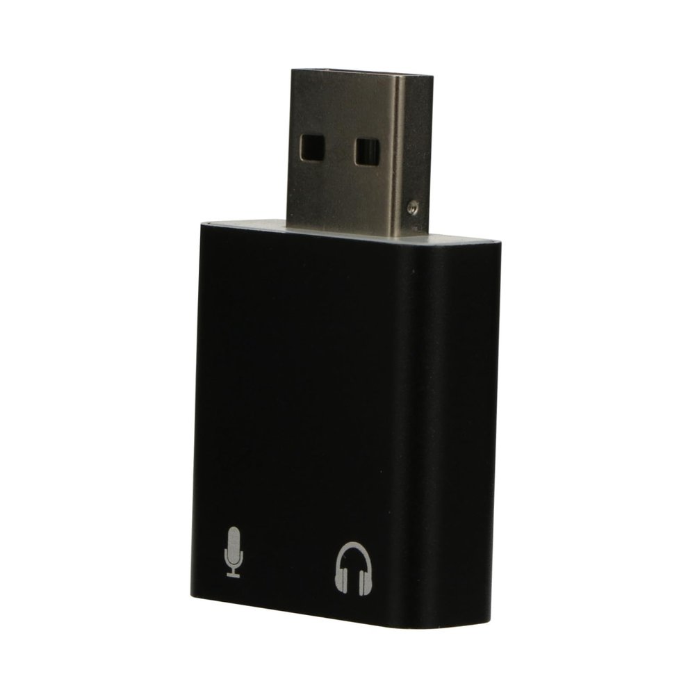 CONGARTENO Channel USB External Sound Card Aluminum Audio Adapter with Headphone and Microphone Jack Plug and Play No Driver Required for Laptop Desktop