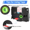 USUPERINK 1 Pack TZe-252 24mm 0.94 Laminated White Tape Compatible with Brother P Touch Label Tape 1 inch TZe TZ-252 TZe252 Red on White TZe TZ Label for PT-D600 PT-D610BT PT-P700 PT-P710BT view 3