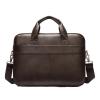 ERJGIKL Briefcase Men's Genuine Leather Bag Office Bags For Men Messenger Laptop Business 15 Inch(Offee) view 1