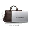 ERJGIKL Briefcase Men's Genuine Leather Bag Office Bags For Men Messenger Laptop Business 15 Inch(Offee) view 2
